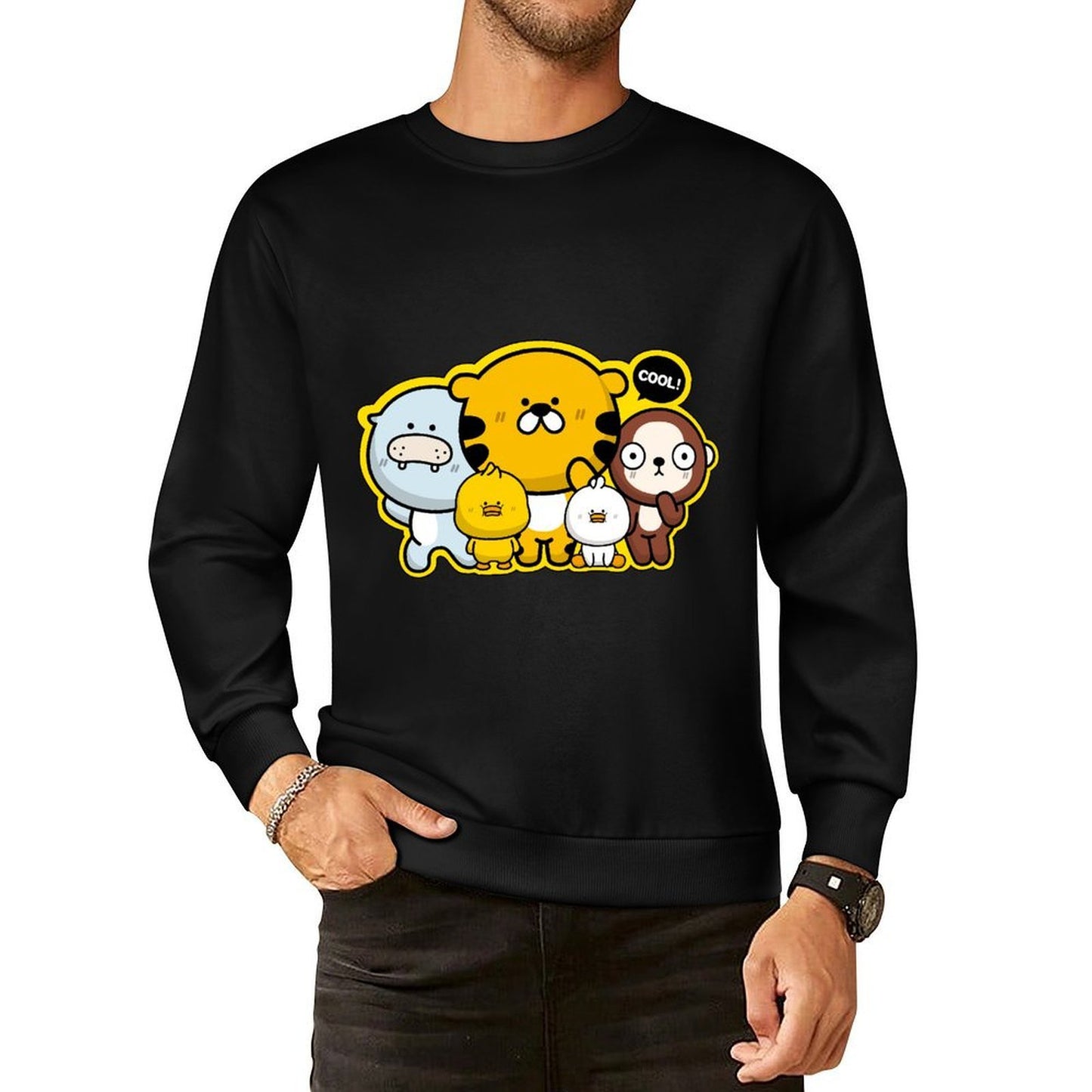 Front Patterned Long Sleeve TopTrueFit Vintage