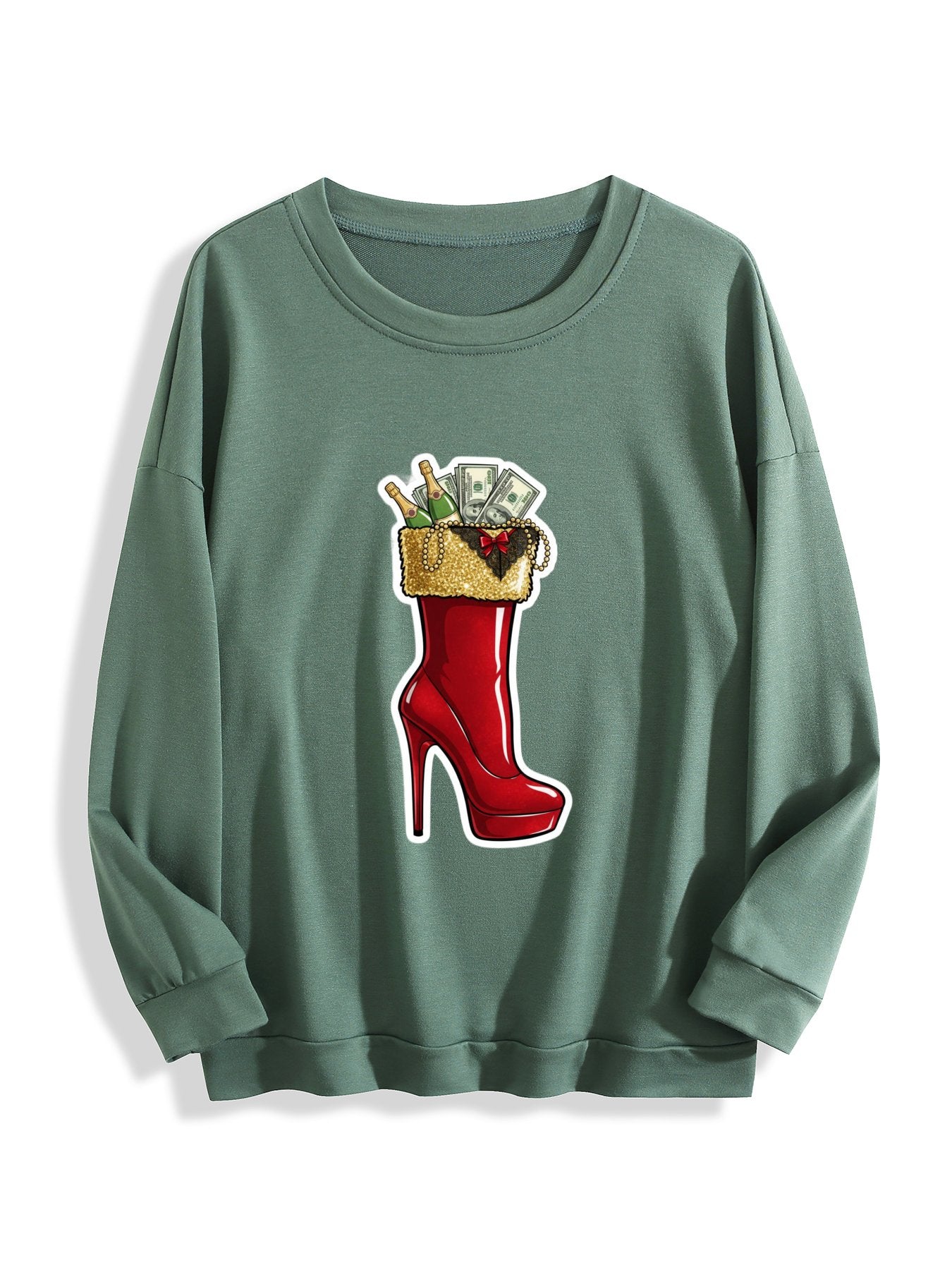 Customized Christmas-themed hoodies Gauguin shoes