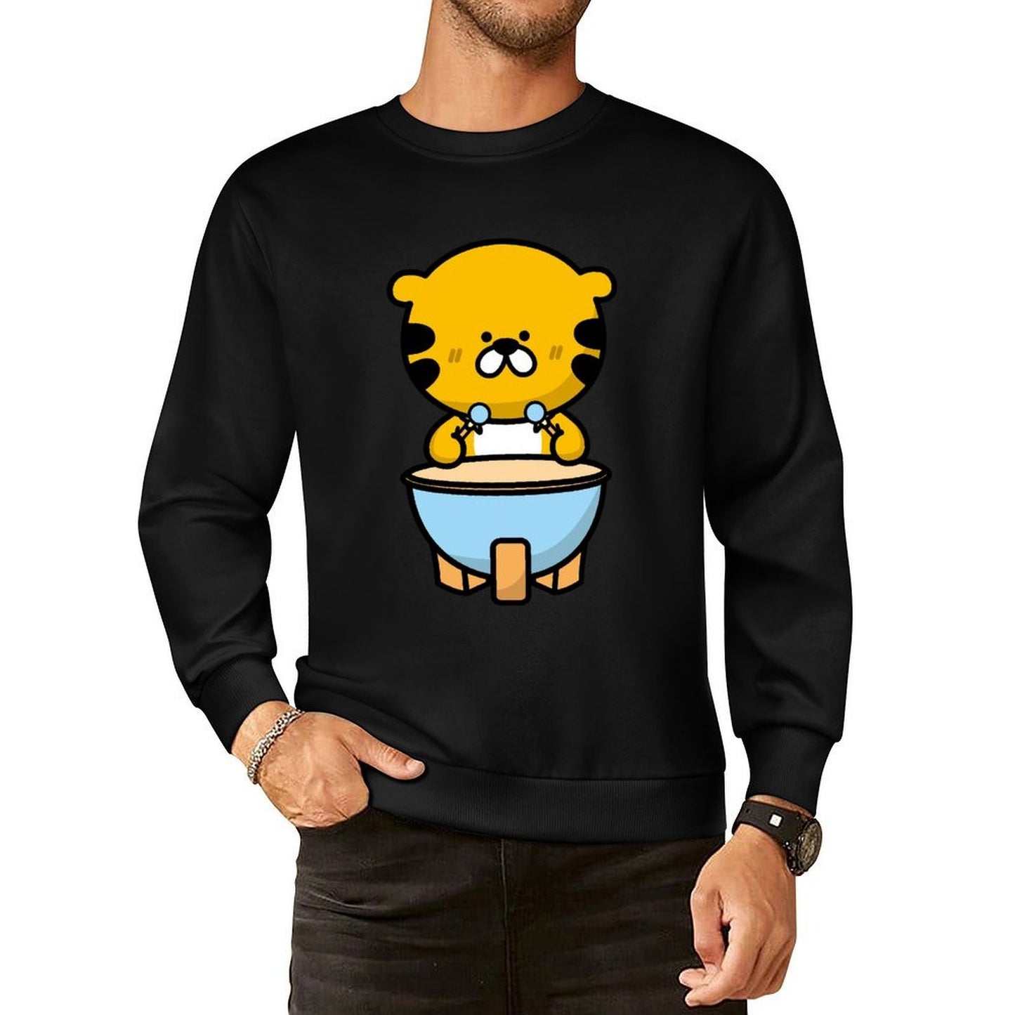 IPBR 250g Crew Neck Long Sleeve Sweatshirt Front GraphicCrew Neck Long Sleeve Sweatshirt4000045