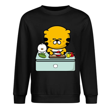 Front Patterned Long Sleeve Top Soft-Touch Logo-Ready