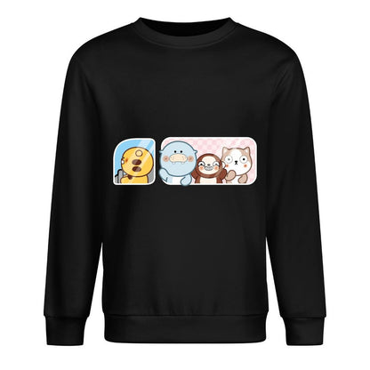 Front Patterned Long Sleeve TopSleek Premium