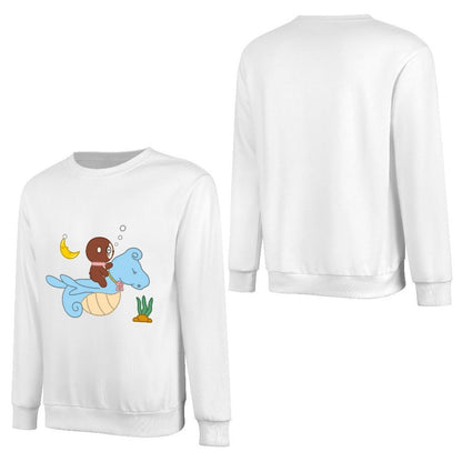 Front Patterned Long Sleeve TopRelaxed Heavyweight