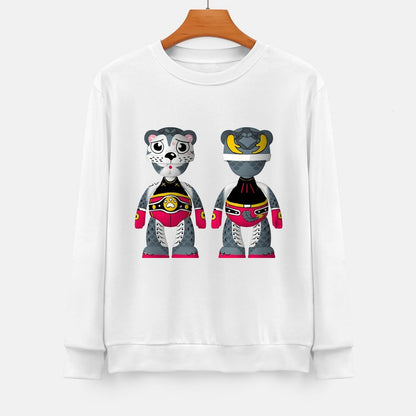 Long Sleeve With Front PatternPlain SmoothWear