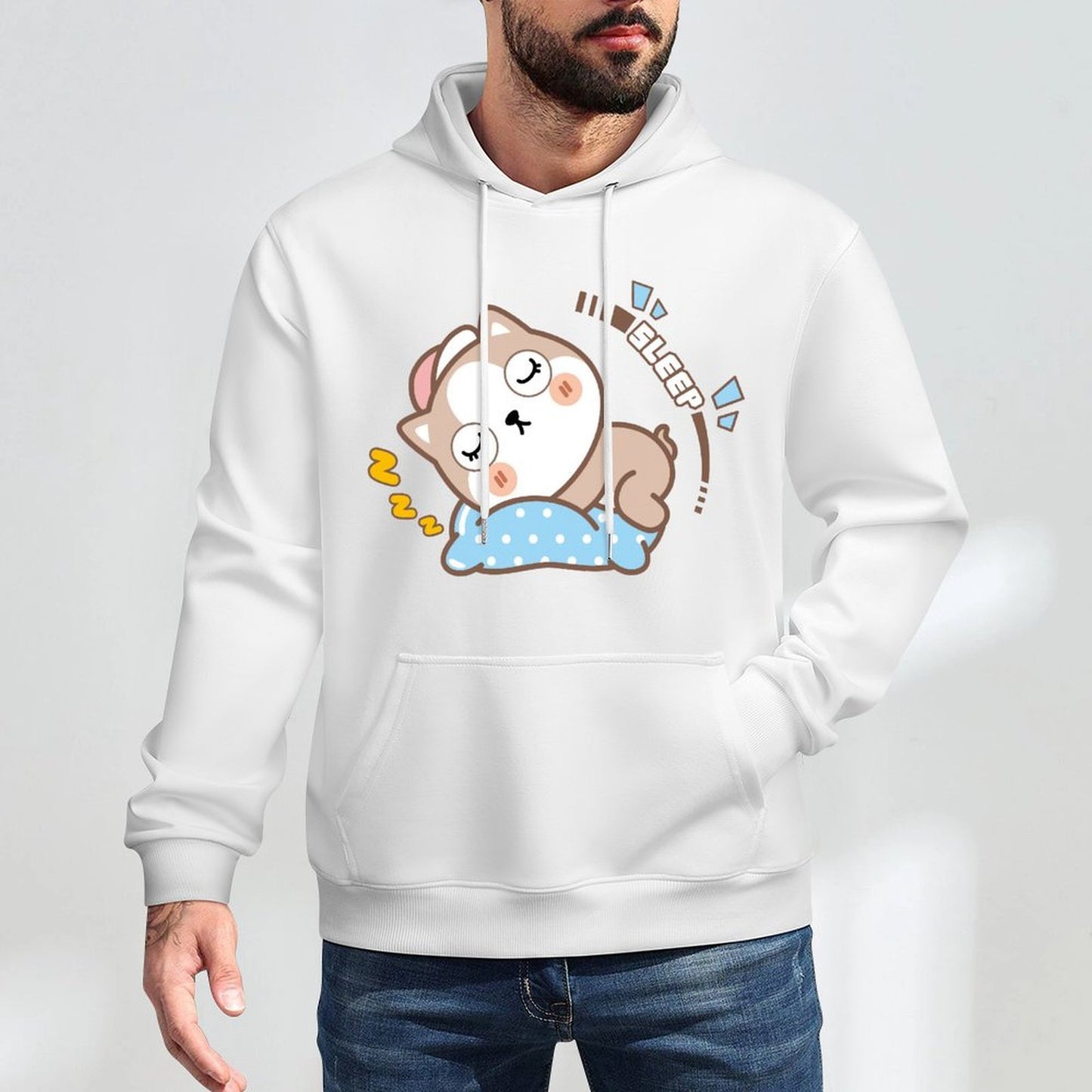 Front Graphic HoodiesRelaxed Breathable