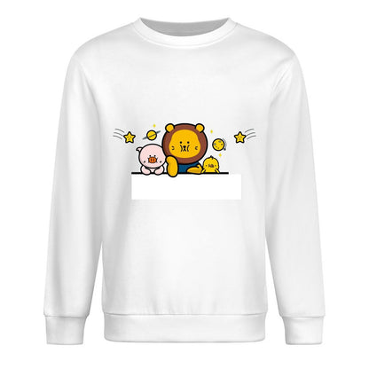 Front Patterned Long Sleeve TopBasicSeries Print-Ready