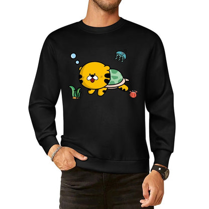 Front Patterned Long Sleeve TopCrisp Print Simple