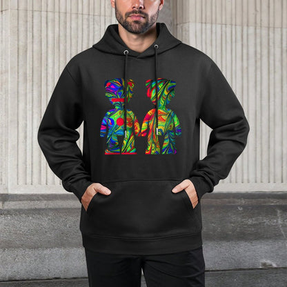 IPIB 250g Hooded Pocket Sweatshirt Front GraphicMen's Hooded  Sweatshirt6000088-5