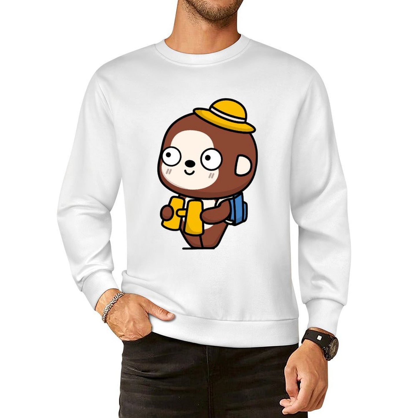 Front Patterned Long Sleeve TopSoftTouch Urban