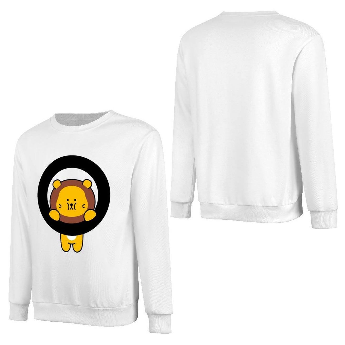 Front Patterned Long Sleeve TopSoftstyle DailyFit