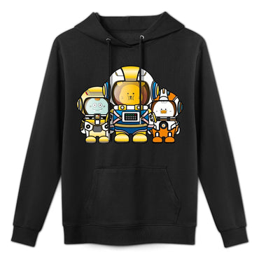 Natural Classic Fit Front Graphic Hoodies