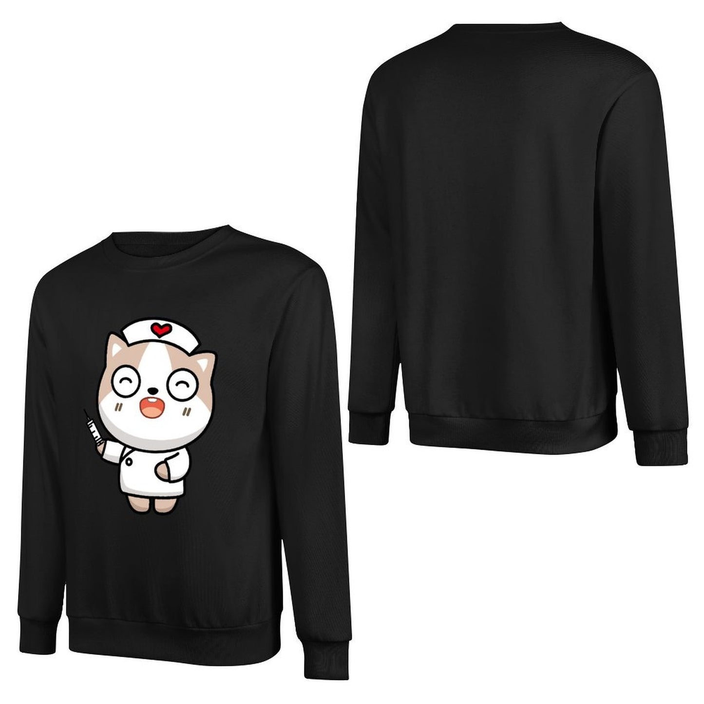 IPBR 250g Crew Neck Long Sleeve Sweatshirt Front GraphicCrew Neck Long Sleeve Sweatshirt4000116