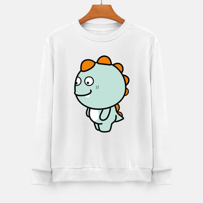 Front Patterned Long Sleeve TopRelaxed Fit Premium