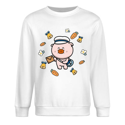 Front Patterned Long Sleeve TopPremium Double-Stitched