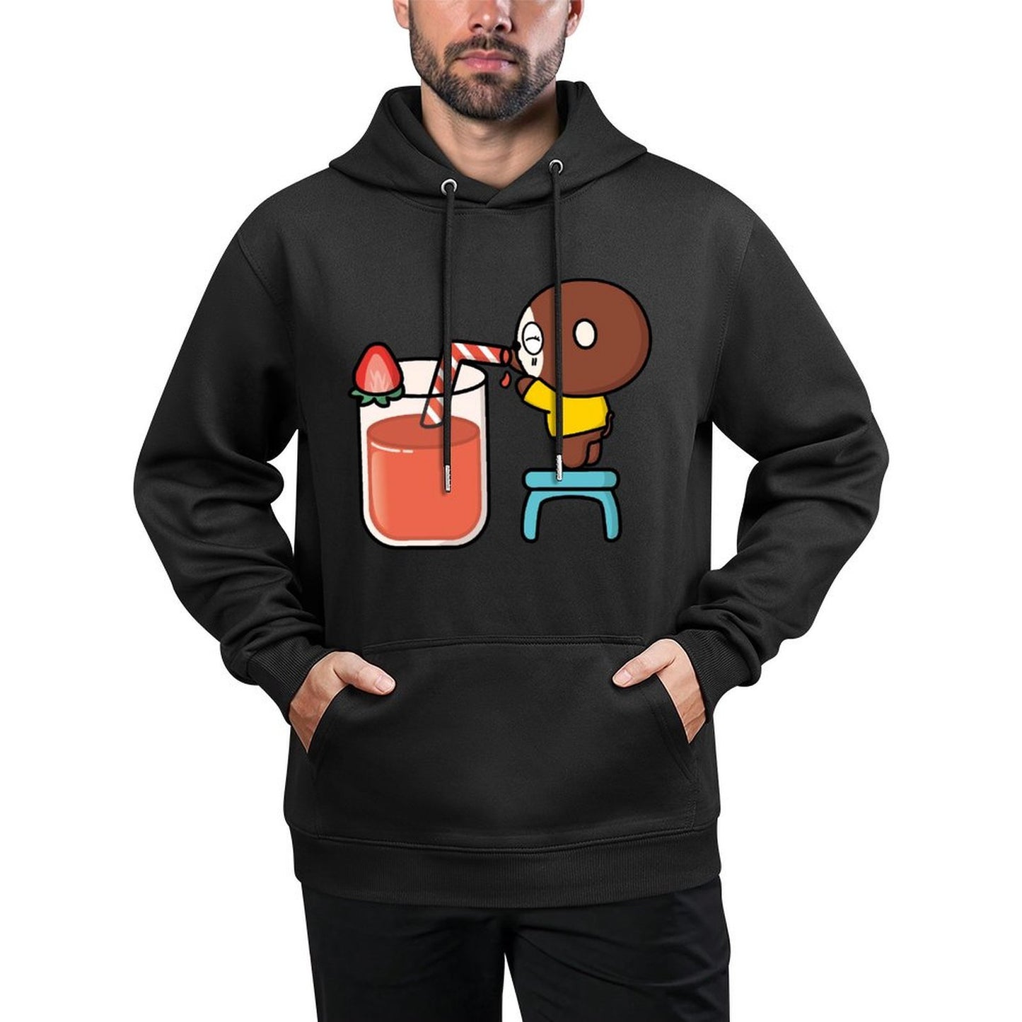 IPBR 250g Hooded Pocket Sweatshirt Front GraphicMen's Hooded  Sweatshirt4000851