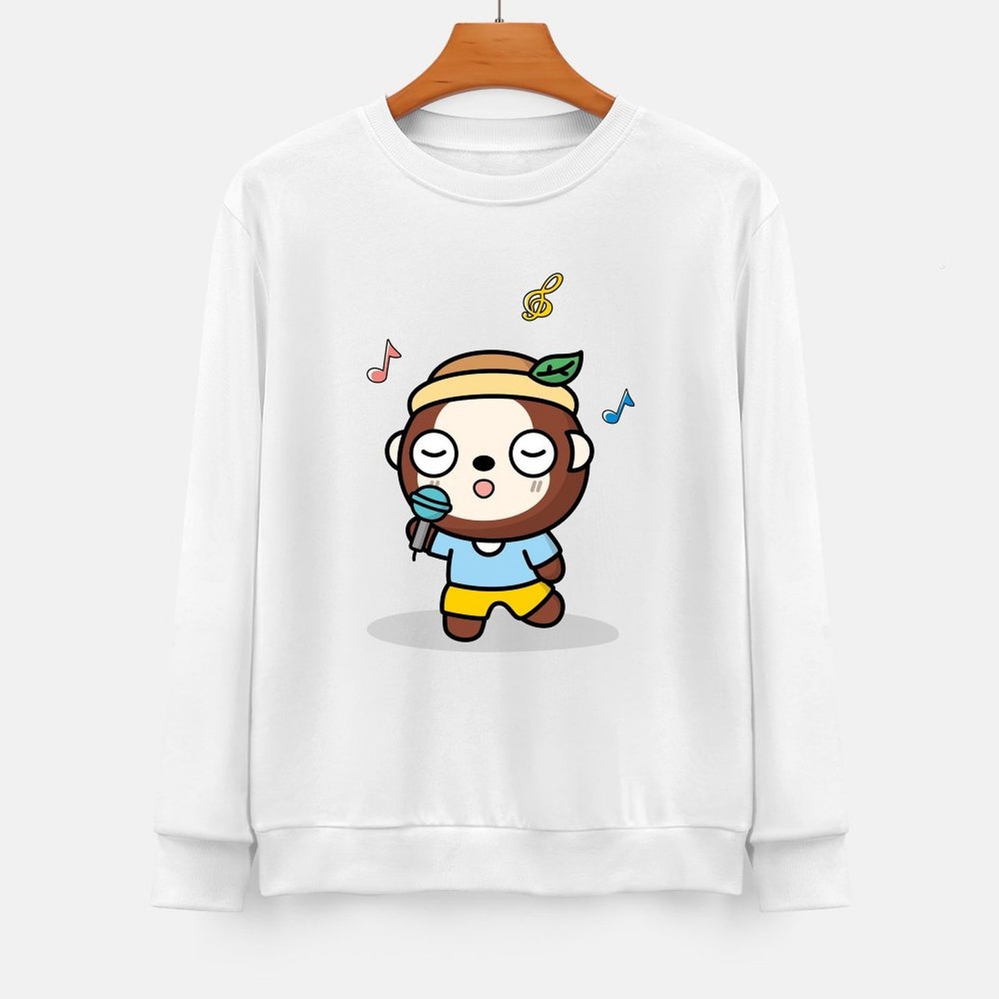 Front Patterned Long Sleeve TopTrueFit Tear-Resistant