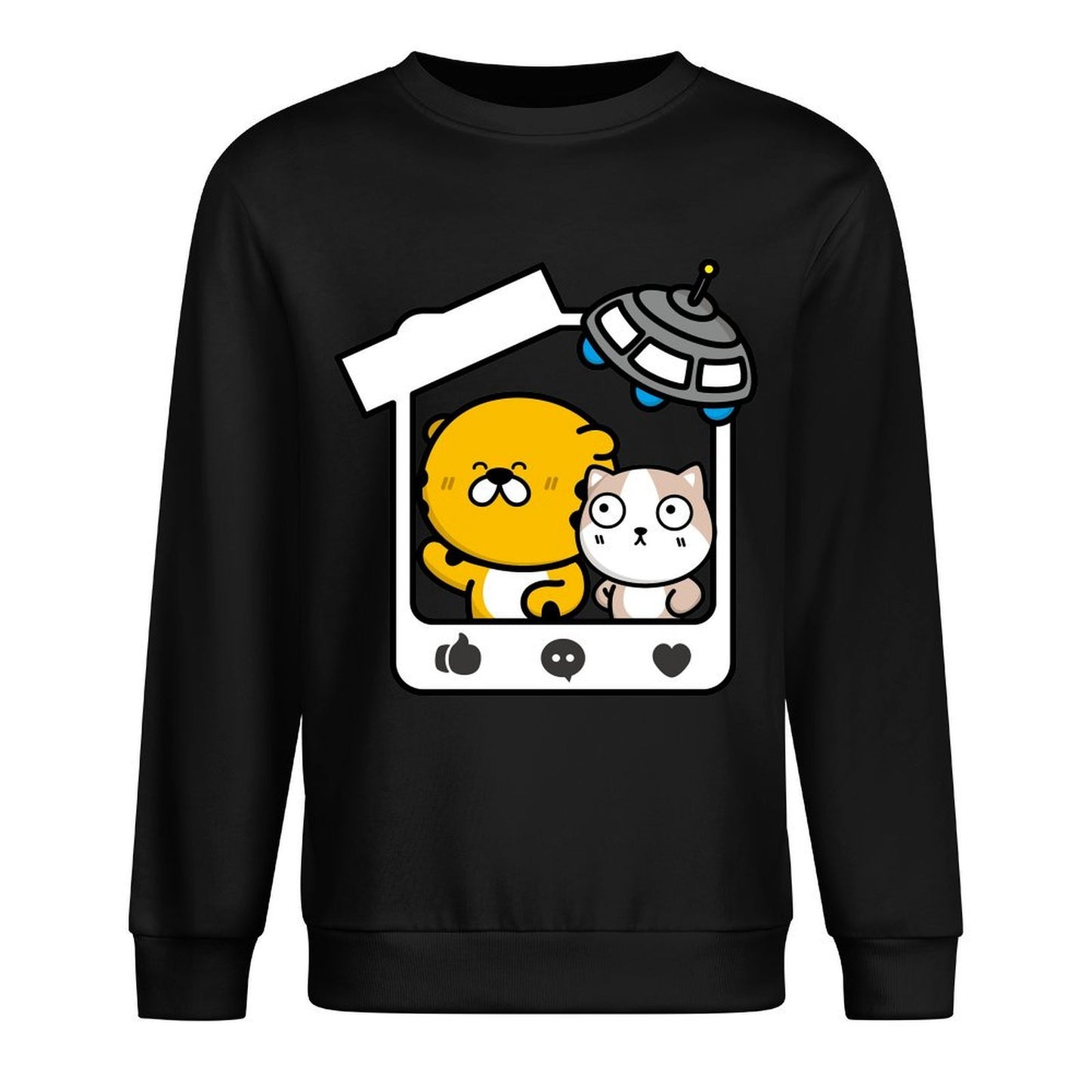 Front Patterned Long Sleeve TopStrong Clean