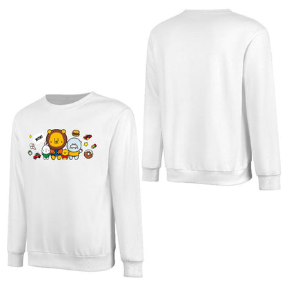 Front Patterned Long Sleeve TopClean TimelessComfort