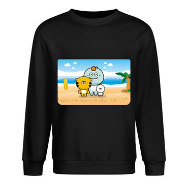 Front Patterned Long Sleeve TopNeutral Eco-Conscious