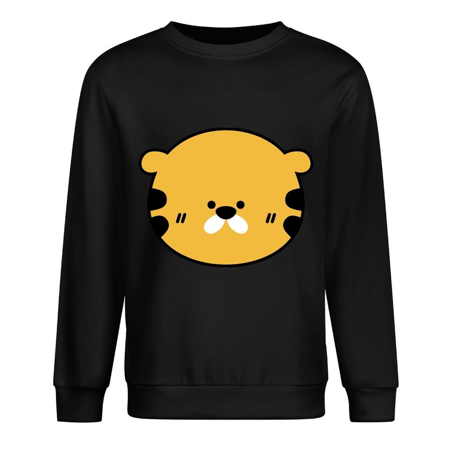 Front Patterned Long Sleeve TopFitted TimelessComfort