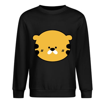 Front Patterned Long Sleeve TopFitted TimelessComfort