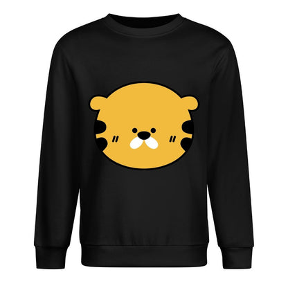 Front Patterned Long Sleeve TopFitted TimelessComfort