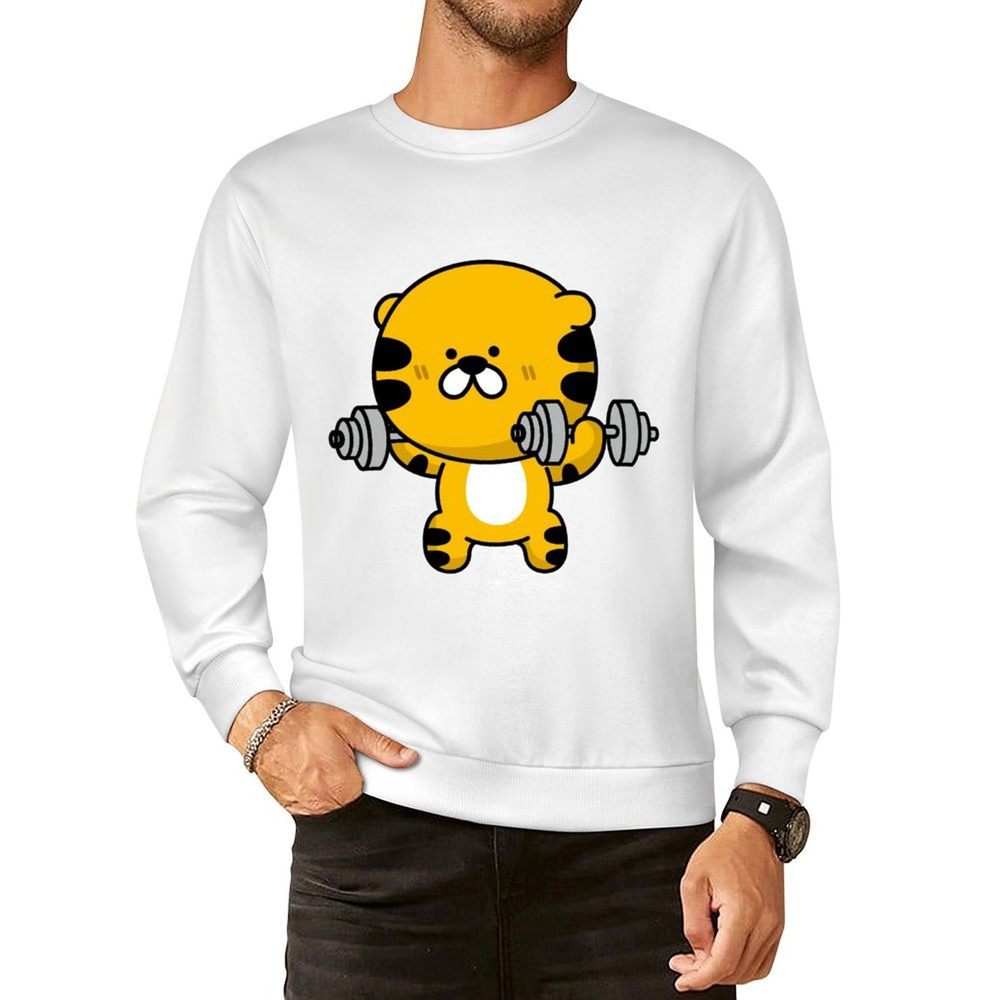 Front Patterned Long Sleeve TopEverydaySeries StreetStyle