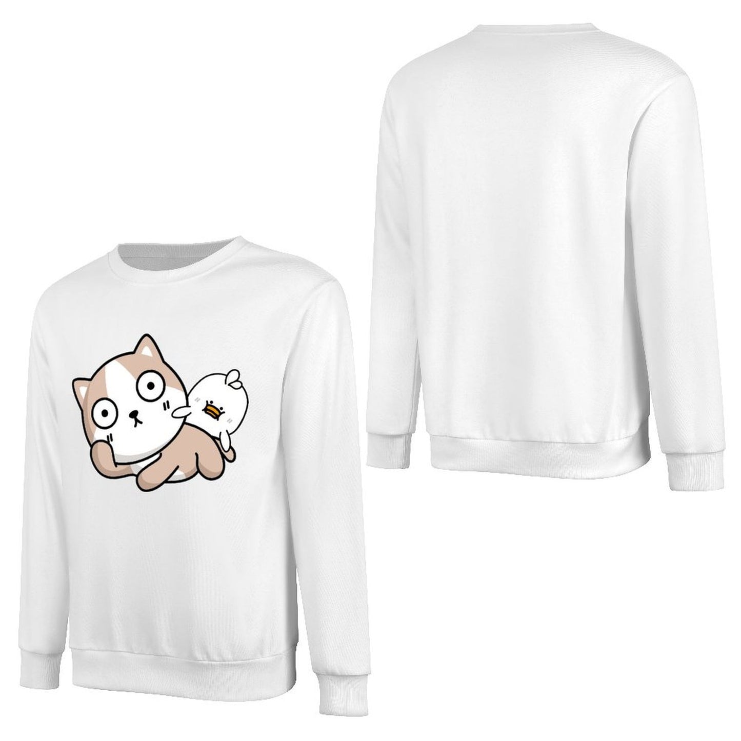 Front Patterned Long Sleeve TopRelaxed RegularFit