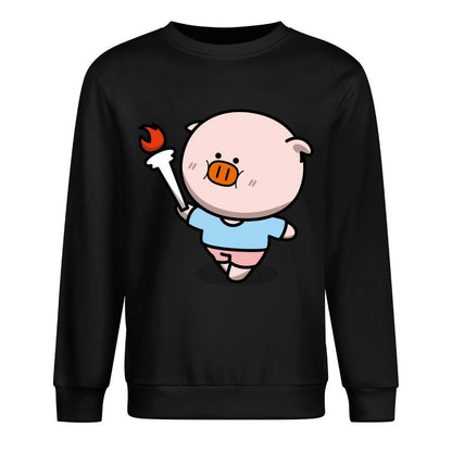 Front Patterned Long Sleeve TopUnisex Premium