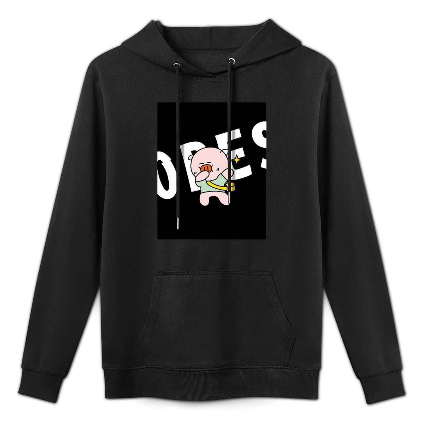 Easy-Care Sleek Front Graphic Hoodies