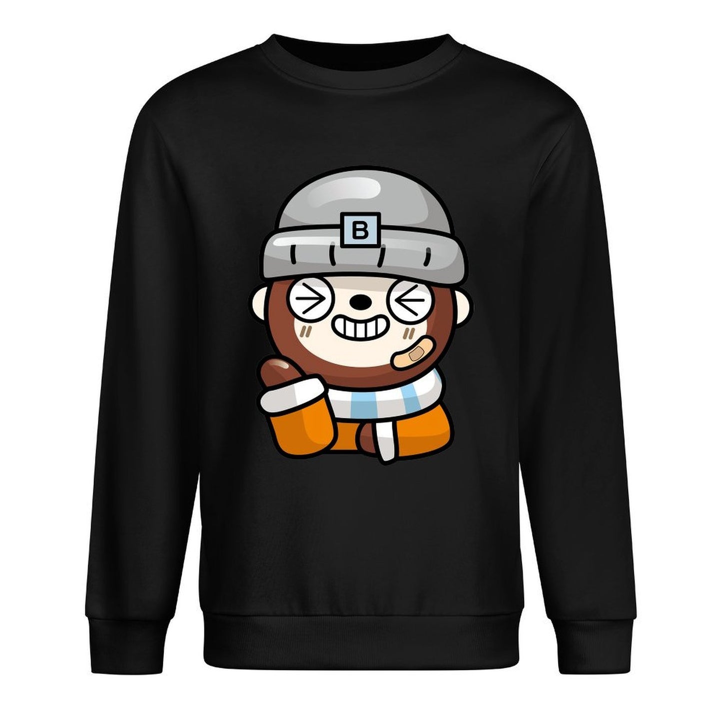 Front Patterned Long Sleeve TopPerformance Smooth Feel