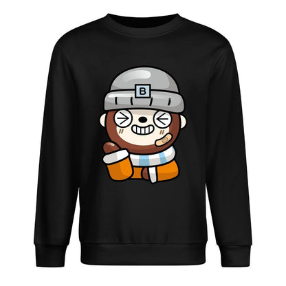 Front Patterned Long Sleeve TopPerformance Smooth Feel