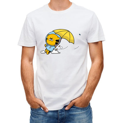 Slim Fit Natural Front Graphic T-shirt