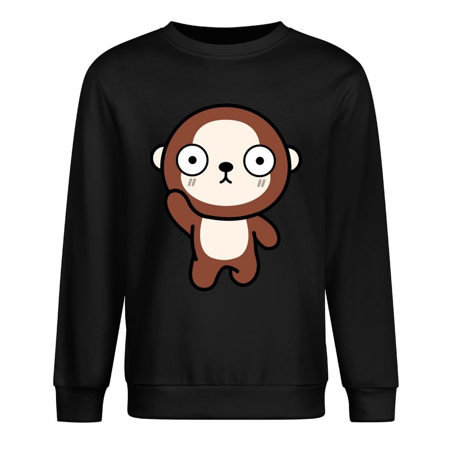 Front Patterned Long Sleeve TopShrink-Resistant TimelessStyle