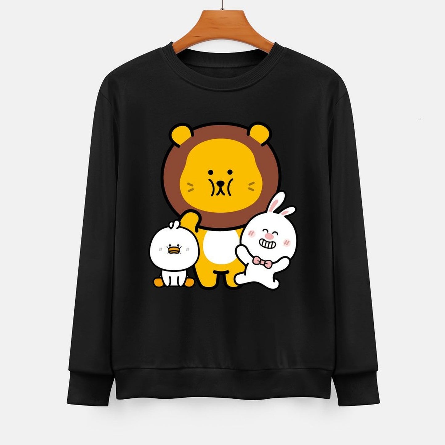  Front Patterned Long Sleeve TopNatural Logo-Ready