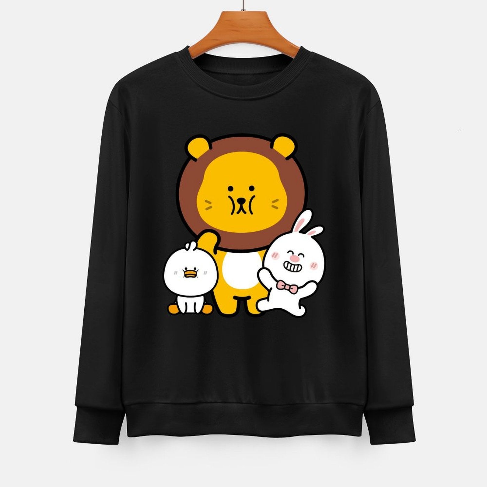  Front Patterned Long Sleeve TopNatural Logo-Ready