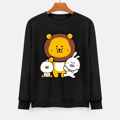  Front Patterned Long Sleeve TopNatural Logo-Ready