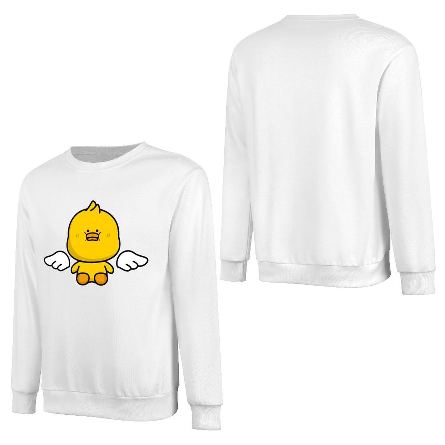 Front Patterned Long Sleeve TopMade-to-Order Fade-Proof