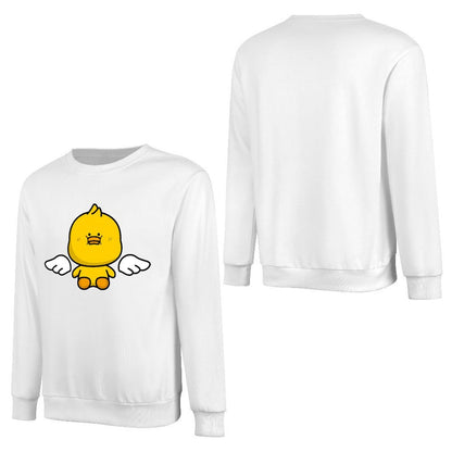 Front Patterned Long Sleeve TopMade-to-Order Fade-Proof