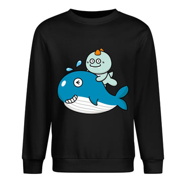 Front Patterned Long Sleeve TopShrink-Resistant EverydayTee