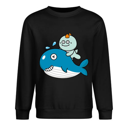 Front Patterned Long Sleeve TopShrink-Resistant EverydayTee