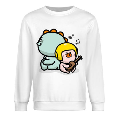 Front Patterned Long Sleeve TopPrinting Minimal