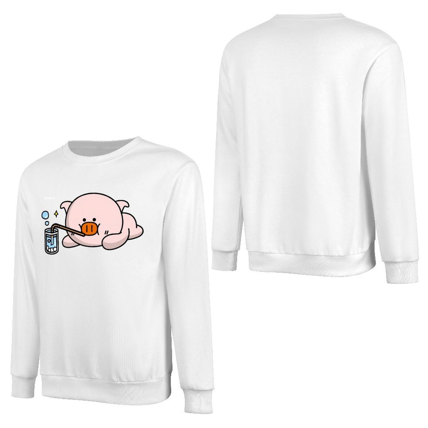 Front Patterned Long Sleeve TopSharp Printed