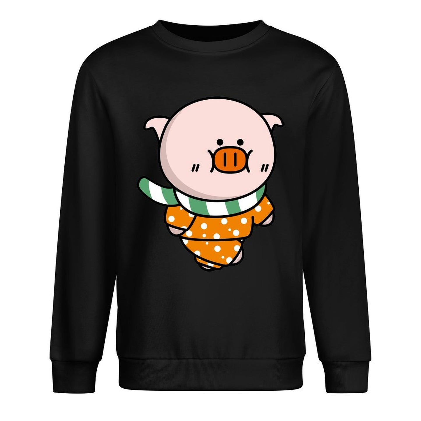 Front Patterned Long Sleeve TopSlim Fit SoftWear