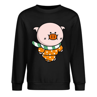 Front Patterned Long Sleeve TopSlim Fit SoftWear