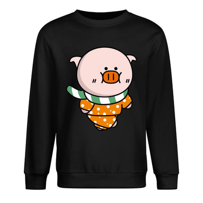 Front Patterned Long Sleeve TopSlim Fit SoftWear