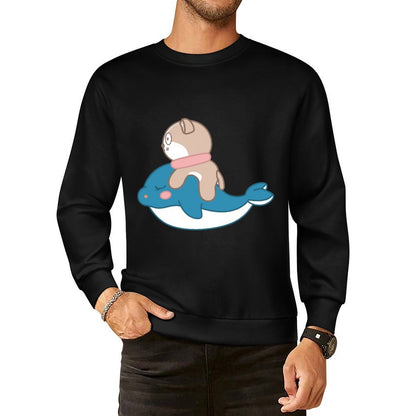 Front Patterned Long Sleeve TopBasicSeries Crisp Print