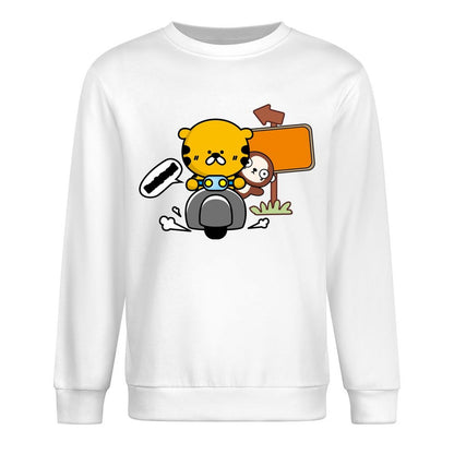 Front Patterned Long Sleeve TopMinimal EasyStyle