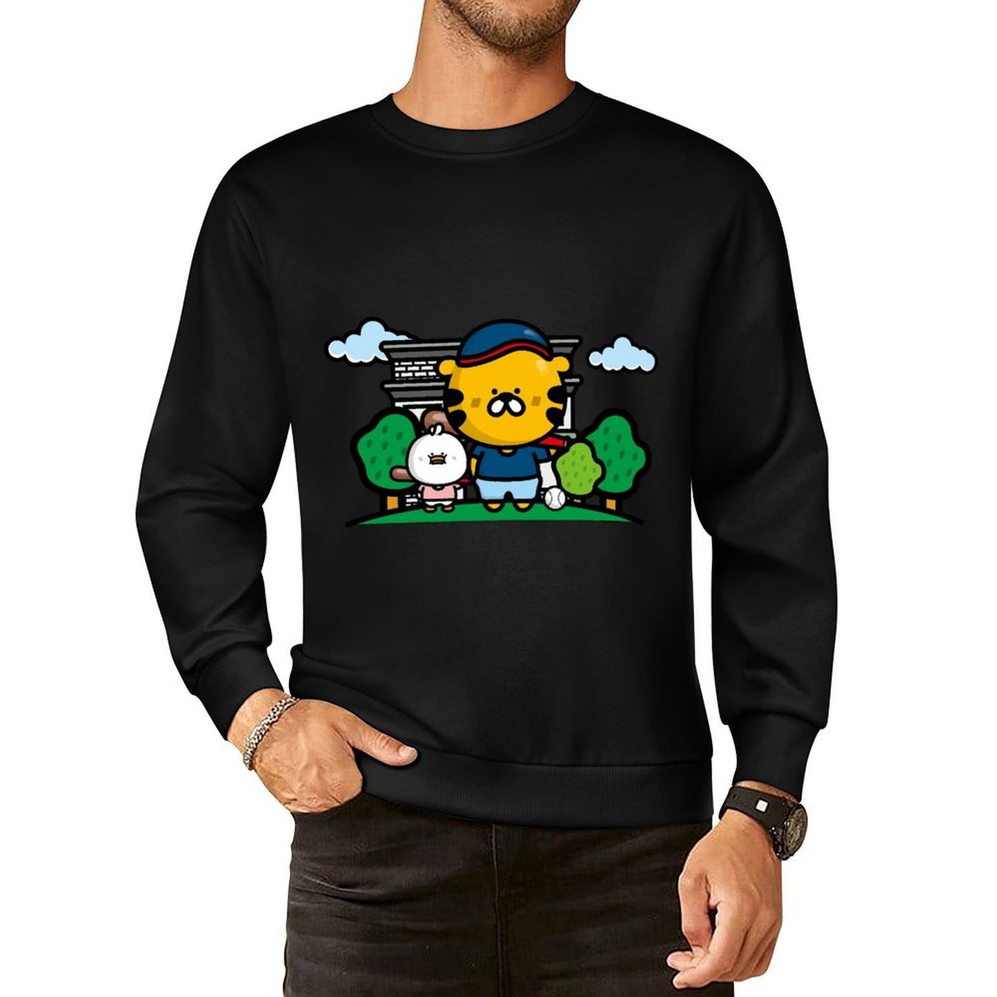 IPBR 250g Crew Neck Long Sleeve Sweatshirt Front GraphicCrew Neck Long Sleeve Sweatshirt4001221