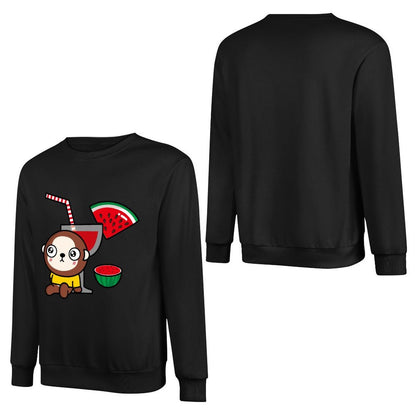 Front Patterned Long Sleeve TopDaily ClassicStyle