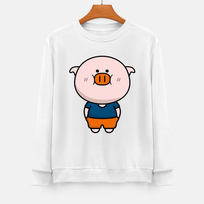 Front Patterned Long Sleeve TopOversized